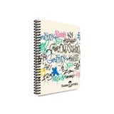 Faber Castell Pp Kapak Grafiti Spiralli Defter 80 Yp Kareli 5075 000428-Grafiti