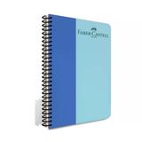 Faber Castell Pp Kpk Bicolor Spiralli Defter 120 Yp Kareli 5075 000134-Mavi