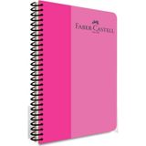 Faber Castell Pp Kpk Bicolor Spiralli Defter 120 Yp Kareli 5075 000134-Pembe