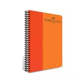 Faber Castell Pp Kpk Bicolor Spiralli Defter 80 Yp Kareli 5075 000128-Turuncu