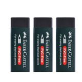 Faber Castell Pvc Free No:20 Büyük Boy 3 Adet Siyah Silgi