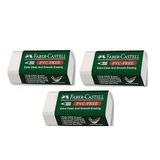 Faber Castell Pvc Free No:30 Küçük Boy 3'lü Beyaz Silgi