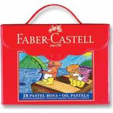Faber-Castell Red Line 18 Renk Çantalı Pastel Boya 125119 Renkli Kırtasiye Seti