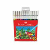Faber-Castell Redline Keçeli Kalem Karışık Renk 12'Li Paket