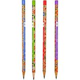 Faber-Castell Renkli Flowers Çiçek Desenli Yuvarlak 2B Kurşun Kalem - 1 Adet