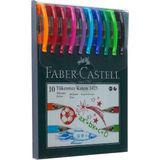 Faber-Castell Renkli Tükenmez Kalem Seti 10'lu 0.7 mm Ergonomik Tutuşlu Renkli Kalemler