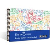 Faber-Castell Resim Defteri, 25X35 Cm, 30 Yaprak, Pp Kapak, Spiral Cilt, 120G Kağıt, Kolay Koparı - Çok Renkli