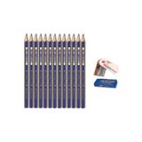 Faber-Castell Resim Kalemi Dereceli Kalem Seti Karakalem Seti 4h 3h 2h H Hb 13'lü Set