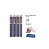 Faber-Castell Resim Kalemi Faber Dereceli Kalem Seti Karakalem Seti 6h 5h 4h 3h 2h 8'lü Set