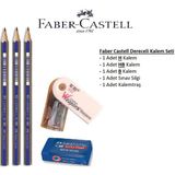 Faber-Castell Resim Kalemi Faber Dereceli Kalem Seti Karakalem Seti H-Hb-B 3'lü