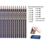 Faber-Castell Resim Kalemi Faber Dereceli Karakalem Seti 13'lü Set