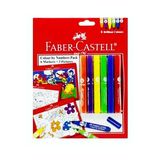 Faber Castell Sayılarla Boyama Seti 6 Adet Jumbo Markör 3 Adet Boyama Kartı 3 Yaş Üstü