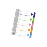 Faber-Castell Seperatör Plastik 1-5 Bölmeli Renkli 5075250105000