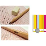 Faber-Castell Sert Kapak 3+1+1 A4 Defter 200 Yprk. Natural Ösym Kurşun Kalemi 20"Li 2,5B