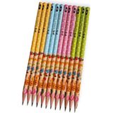 Faber-Castell Sevimli Dostlar Desenli Kurşun Kalem Seti, 2B, 12 Adet, Renkli