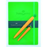 Faber Castell Silikon Havuç Kalem Havuç Silgili A5 Suni Deri Düz Ajanda