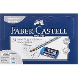 Faber-Castell Sınav Silgisi, 24’Lü, Renk, Kurşun Kalem İzlerini Kolayca Silen, Doğa Dostu Kullanışlı Tasarım
