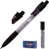 Faber-Castell Sınav/eskiz Versatil Kalem Siyah + Kalem Ucu + Silgi