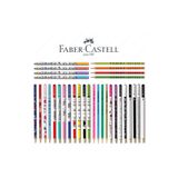 Faber Castell Sırımsı Faber Castel Lüx Mercanlı Karışık Yuvarlak Kurşun Kalem 12 Adet