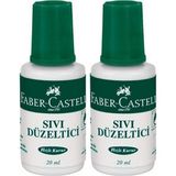 Faber-Castell Sıvı Daksil 2'li Hızlı Kuruyan Düzeltici 20 ml Ergonomik Tasarım ile Kolay Kullanım