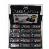 Faber-Castell Siyah Pvc Free No:30 Küçük Boy Silgi 30'lu Tek Ebat Renkli Kullanım İçin