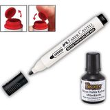 Faber Castell Siyah Yazı Tahta Kalemi Doldurulabilir w-20 1 Adet Ve Mürekkep 30 cc 1 Adet