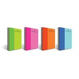 Faber-Castell Spiralli Defter, A4, 120 Yaprak, 70g Kağıt, Kareli, Dayanıklı Plastik Kapak, Asorti Renkler, Kullanışlı ve Şık Tasarım