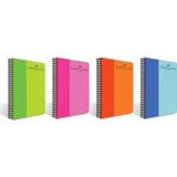 Faber-Castell Spiralli Defter Bicolor Plastik Kapak Çizgisiz 140 Yp A4 5075000129