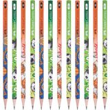 Faber-Castell Spor Desenli 2B Kurşun Kalem 12 Adet Renkli Tasarım ile Eğlenceli Yazım Deneyimi