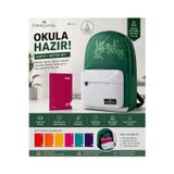 Faber Castell Suya Dayanıklı Okul Sırt Çantası + A4 Cool Defter Hediyeli | Hafif Ve Dayanıklı Öğrenci Çantası