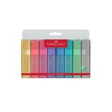 Faber Castell Textliner 46 Pastel, Fosforlu Kalem, 8'li Set, Kesik Uçlu İşaretleme Kalemi