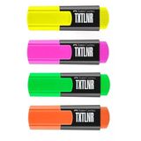 Faber-Castell Textliner Fosforlu Kalem Mini Yeşil + Pembe + Turuncu + Sarı