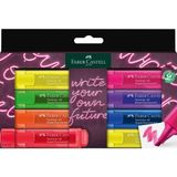 Faber-Castell Textliner Şeffaf Gövde Genz Fosforlu Kalem 8 Renk Set 5030254601000 - Yok