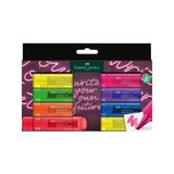 Faber-Castell Textliner Şeffaf Gövde Genz Fosforlu Kalem 8 Renk Set 5030254601000