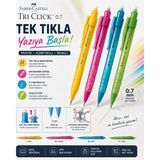 Faber-Castell Tri Click 0.7 mm Versatil Kalem Ergonomik Üçgen Gövde Uçlu Kalem
