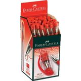 Faber-Castell Tükenmez Kalem İğne Uç Kırmızı 1425 (50 Li Paket)