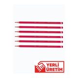 Faber Castell Üçgen Kırmızı Kopya Kalemi Ergonomik Kırmızı 6'lı