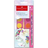 FABER-CASTELL Unicorn Büyük Boy Suluboya 12li& 1 Kurşun Kalem