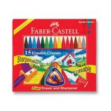 Faber-Castell Wax Crayon 15'li Çok Renkli Pastel Boya