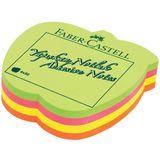 Faber-Castell Yapışkanlı Not Kağıdı Elma Şekilli 70x70 4 Renk 583039