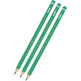 Faber-Castell Yeşil Kalem Kopya 3 Adet Faber Yeşil Kurşun Kalem Başlık Kalemi 3 Adet - Standart
