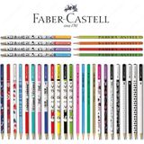 Faber-Castell Yuvarlak Kurşun Kalem 12 Adet Renkli Desenli Çeşitler ile Eğlenceli Yazım Deneyimi
