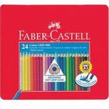 Faber-Castelll Grip 2001 24 Lü Metal Kutu Kuru Boya Kalemi