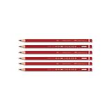 Faber Kırmızı Renkli Kurşun Kalem 1410 6 Lı Paket 1131410000
