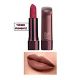Faberlic ,Glam Team Velvet Kiss Yarı Mat Ruj Bej Kahverengi Ton Kadifemsi Yumuşak Bitiriş Kalıcı Etki