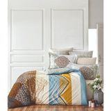 Fabeteks Julıa Ranforce Pamuklu Çift Kişilik Nevresim Takımı - 200 x 220 cm - Kahverengi