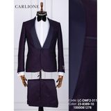 Fabio Cassel Erkek Damatlık Slim Fit Takım Elbise - Bordo - 6 Drop - 52