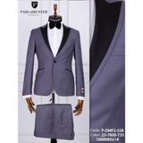 Fabio Cassel Erkek Damatlık Slim Fit Takım Elbise - Gri - 6 Drop - 46
