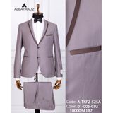 Fabio Cassel Erkek Damatlık Slim Fit Takım Elbise - Gri - Açık Kahverengi - 6 Drop - 44