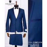 Fabio Cassel Erkek Damatlık Slim Fit Takım Elbise - İndigo - 6 Drop - 46